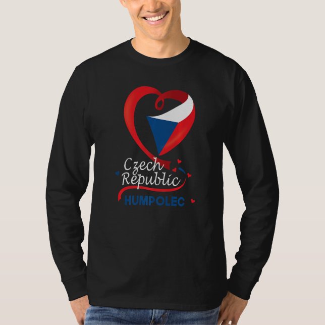 T-shirt Humpolec Czech Republic Heart Flag Lion Coat (Devant)