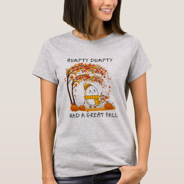 T-shirt Humpty Dumpty A Eu Une Grande Chute Thanksgiving (Devant)