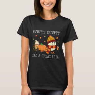 T-shirt Humpty Dumpty a fait une grande chute Halloween Th