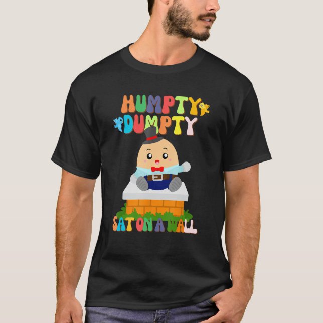T-shirt Humpty Dumpty Sat sur un mur pour les enfants Todd (Devant)
