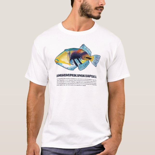 T-shirt Humuhumu Hawaii Triggère (Devant)