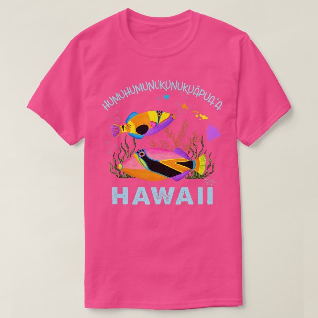 T-shirt Humuhumunukunukuapuaa Poisson tropical hawaïen (Design devant)