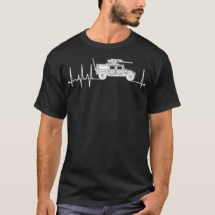 T-shirt Humvee Heartbeat véhicule de combat militaire Puls
