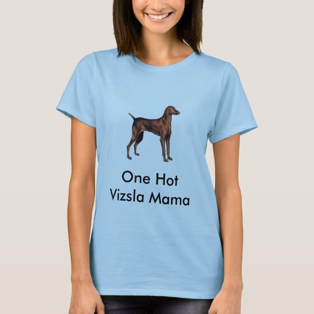 T-shirt Hungarian_Vizsla, une maman chaude de Vizsla (Devant)
