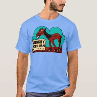 T-shirt Hungry Horse Dam Montana Vintage Travel Decal