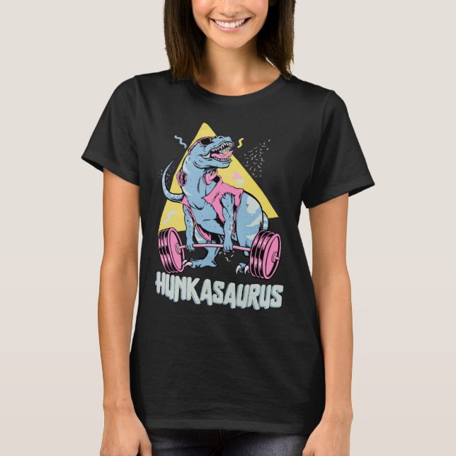 T-shirt Hunkasaurus rex Dinosaure  Gym & Entraînement (Devant)