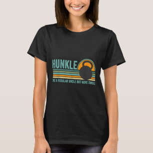 T-shirt Hunkle Funny Uncle Cadeau Hunky Uncle Swole Mème B