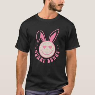 T-shirt Hunny Bunny Smile Leopard Bunny Face Icône sourian