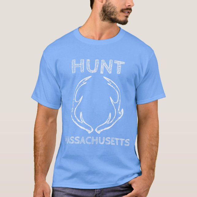 T-shirt Hunt Massachusetts Deer Hunting Gear For Hunting L (Devant)