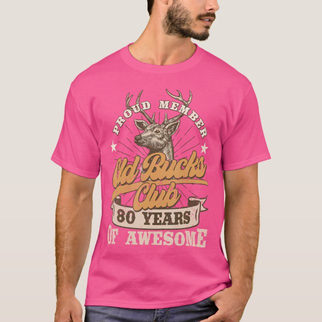 T-shirt Hunter 80E Anniversaire Club Bucks 80 Ans De Aw (Devant)