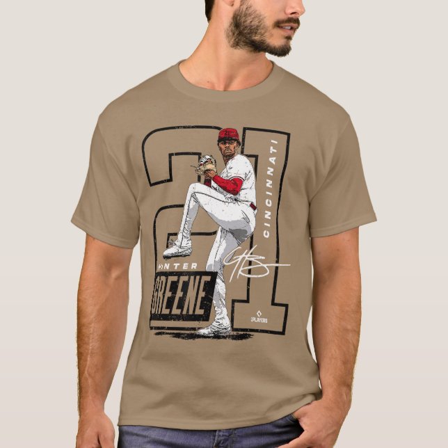 T-shirt Hunter Greene Cincinnati Joueurs de baseball MLB M (Devant)