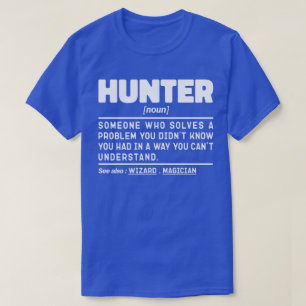 T-shirt Hunter Noun Définition Chasse Sarcasm Lover Cool
