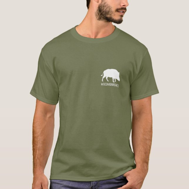 T-shirt Hunter Wild Boar Keiler Wildsau Chasse Hunter (Devant)