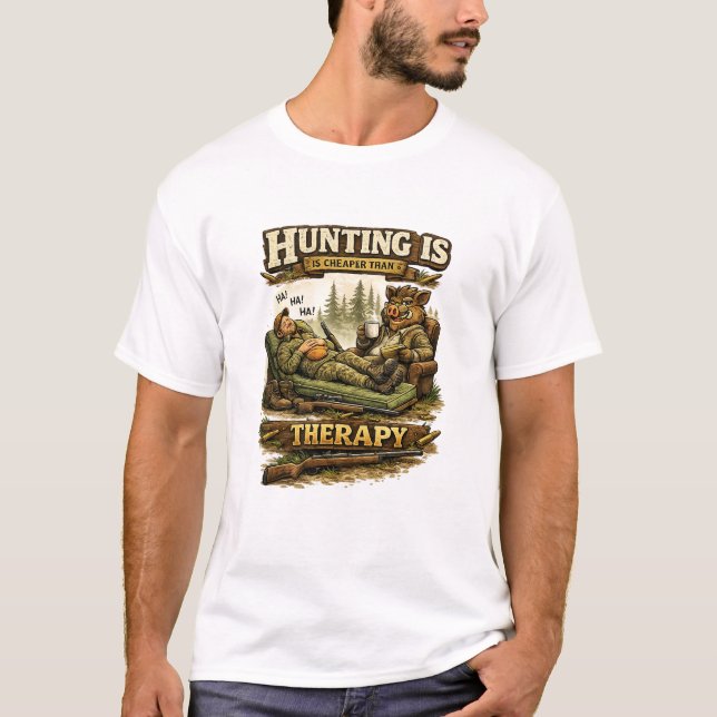 T-shirt Hunting Is Cheaper Than Therapy (Devant)