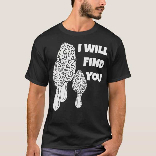 T-shirt Hunting Morel Mushroom Foraging Mycology Gifts For (Devant)