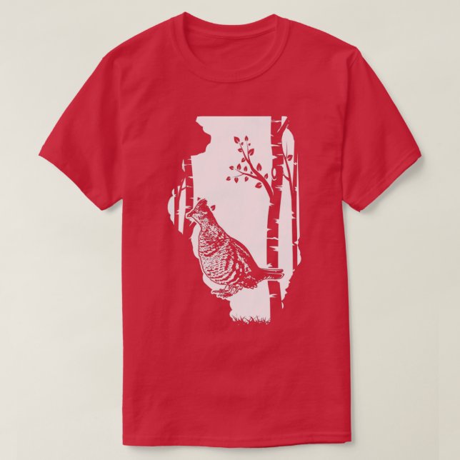 T-shirt Hunting Partridge Grouse (Design devant)