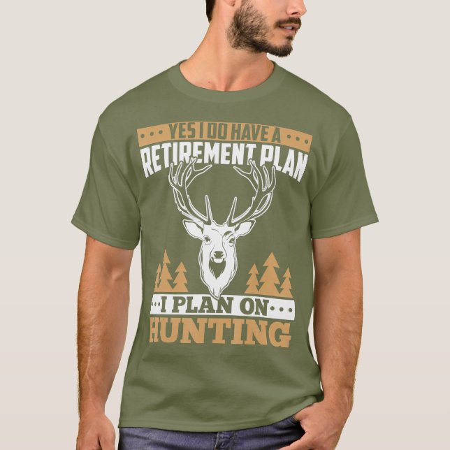 T-shirt Hunting retirement gifts for men love deer elk (Devant)