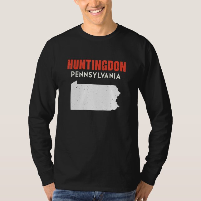 T-shirt Huntingdon Pennsylvania USA State America Travel (Devant)