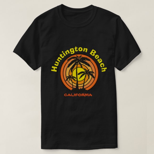 T-shirt Huntington Beach, CA (Design devant)