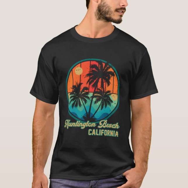 T-shirt Huntington Beach California Ca (Devant)