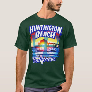 T-shirt Huntington Beach California Surf City CA coucher d