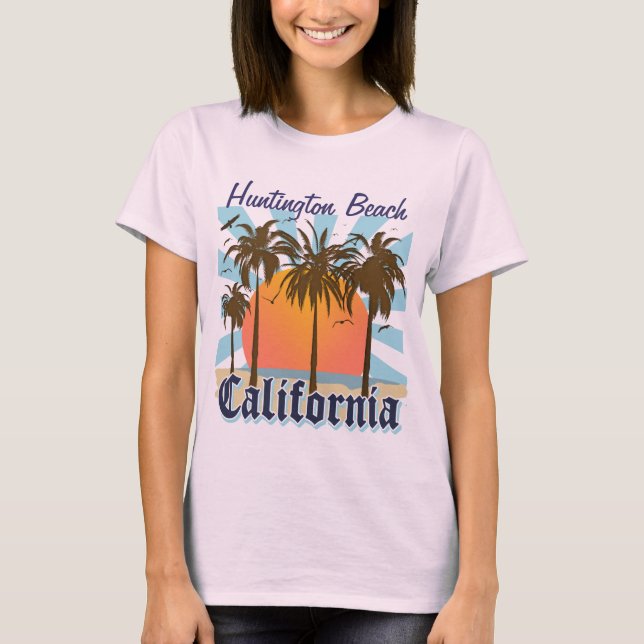 T-shirt Huntington Beach Californie (Devant)