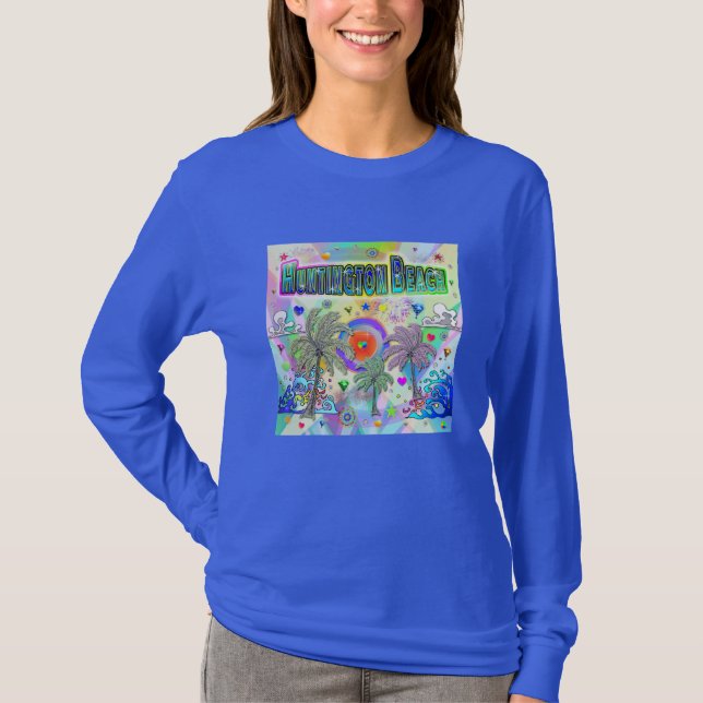 T-shirt Huntington Beach Deep Dream (Devant)