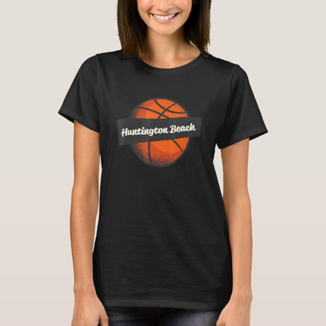T-shirt Huntington Beach Hometown Basketball Player Sports (Devant)