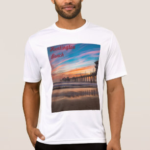 T-shirt Huntington Beach Pier au coucher du soleil