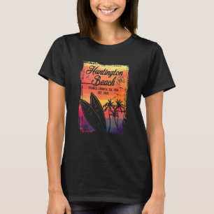 T-shirt Huntington Beach Surf City Californie Surf Vintage