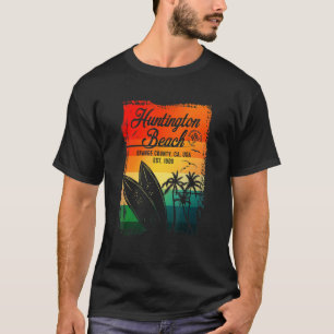 T-shirt Huntington Beach Surf City Californie Surf Vintage