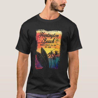 T-shirt Huntington Beach Surf City Californie Surf Vintage