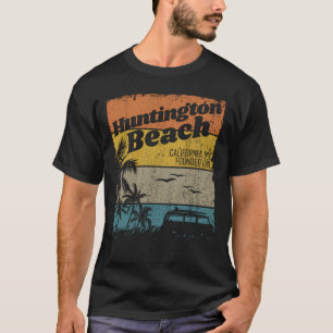 T-shirt Huntington Beach Vintage California Surfing
