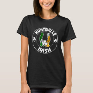 T-shirt Huntsville Irish Horseshoe et Shamrocks St Paddys