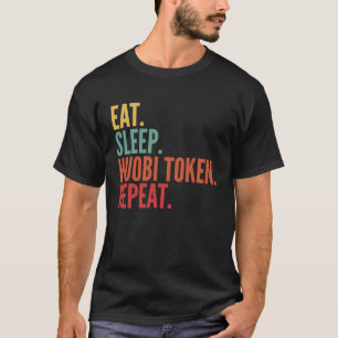 T-shirt Huobi Token Crypto Manger Sleep Huobi Token Répéte