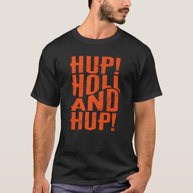 T-shirt Hup de football hollandais de Pays-Bas Retro Holla (Devant)