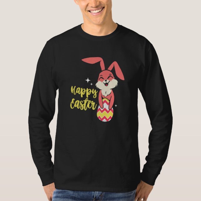 T-shirt Huppée Rabbit de Pâques Chasse aux oeufs Bunny Pri (Devant)