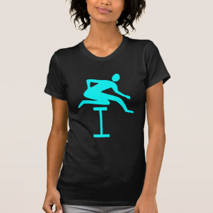 T-shirt Hurdling - Cyan