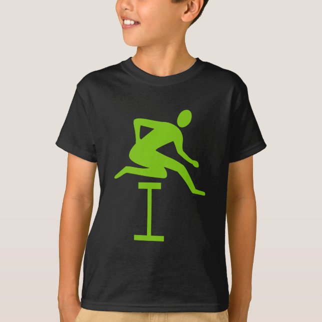 T-shirt Hurdling - Martian Green (Devant)