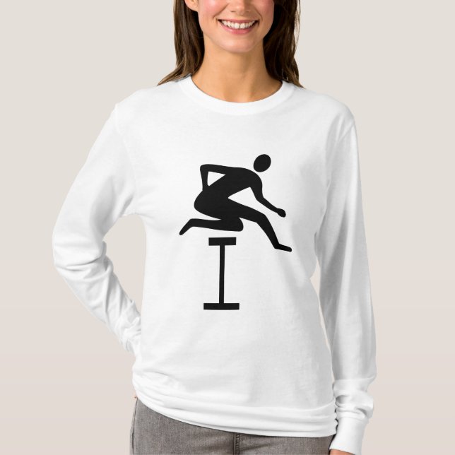 T-shirt Hurdling - Noir (Devant)