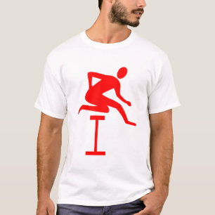 T-shirt Hurdling - Rouge