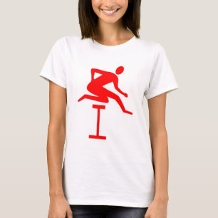 T-shirt Hurdling - Rouge