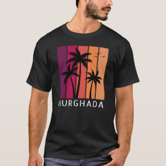 T-shirt Hurghada Vintage Sunset pour hommes