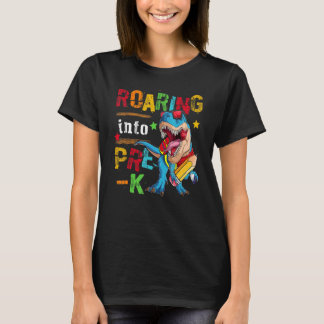 T-shirt Hurlement dans les garçons dinosaures de pré-mater