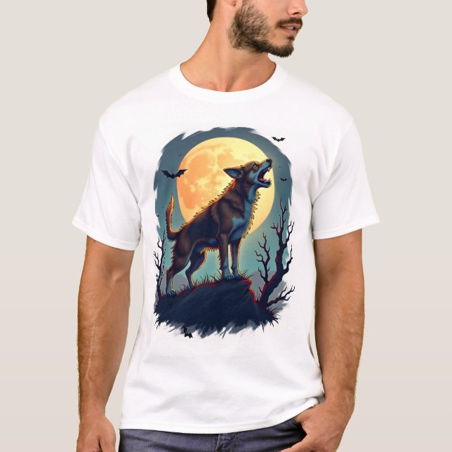 T-shirt Hurlement de Beagle Loup-Garou (Devant)