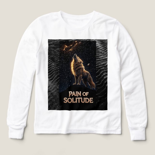 T-Shirt Hurlement Doré de la Solitude (Motif recto)