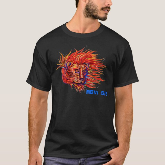 T-shirt HURLEMENT du FEU - customisé (Devant)