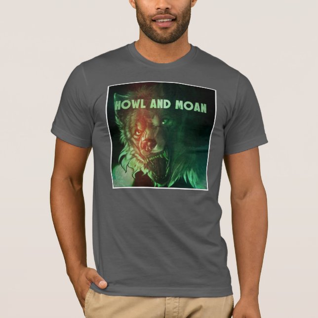 T-shirt Hurlement éffrayant et gémissement (Devant)