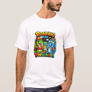 T-shirt Hurlement en maternelle – Joli dinosaure rentrée s