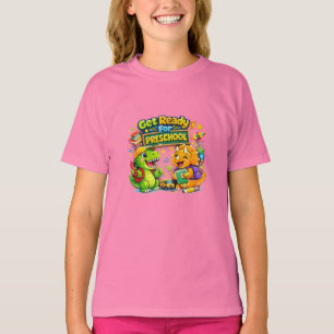 T-shirt Hurlement en maternelle Mignon dinosaure Enfants R